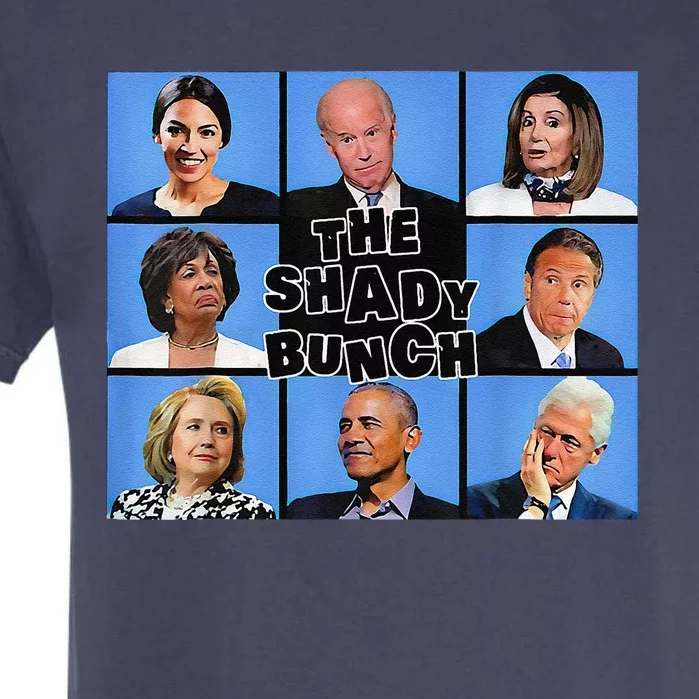 The Shady Bunch Funny Past Presidents Garment-Dyed Heavyweight T-Shirt