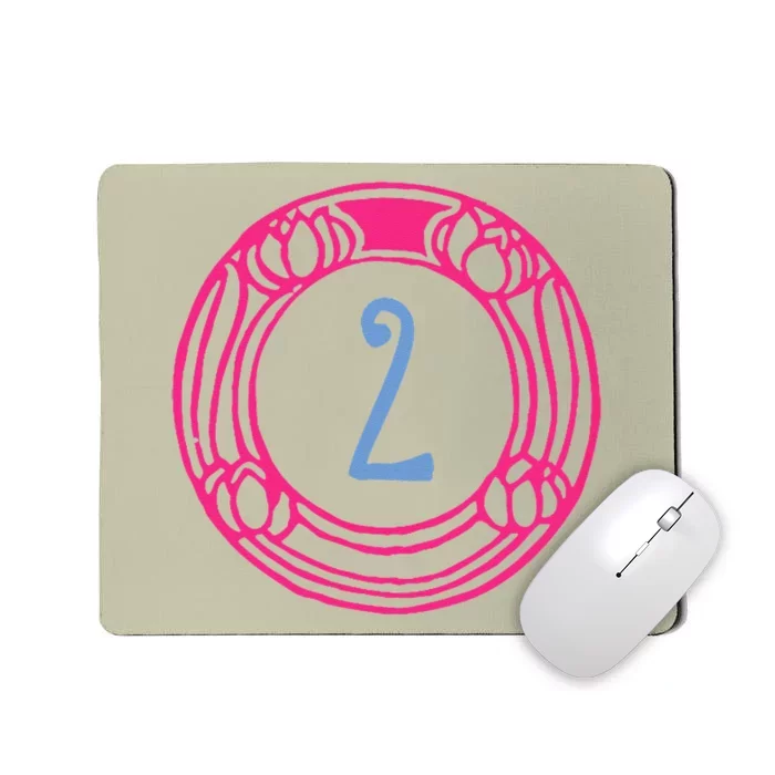 Two. Second Birthday Design For Mousepad