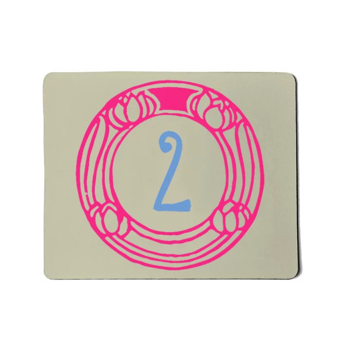 Two. Second Birthday Design For Mousepad