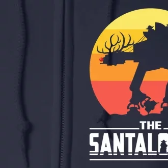 The Santalorian Christmas Rudolph The Red Nose Reindeer Full Zip Hoodie