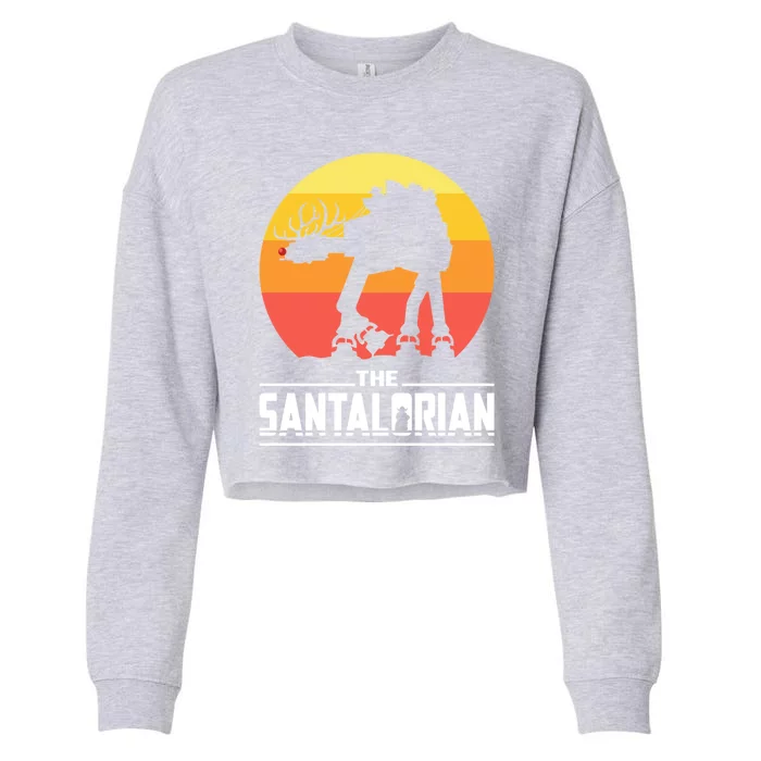 The Santalorian Christmas Rudolph The Red Nose Reindeer Cropped Pullover Crew