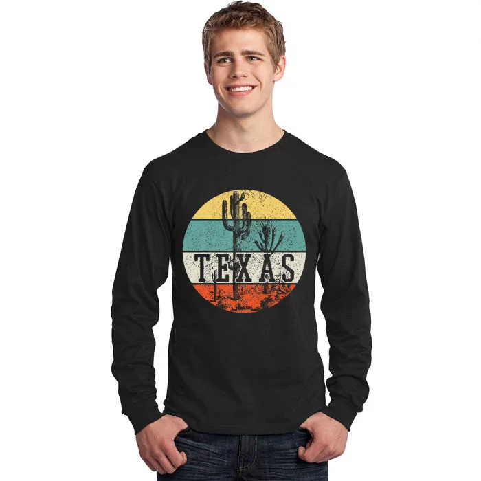 Texas State Country Retro Vintage Tall Long Sleeve T-Shirt