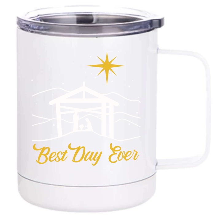 True Story Christmas Jesus Nativity Gift Christian Gift Cool Gift Front & Back 12oz Stainless Steel Tumbler Cup