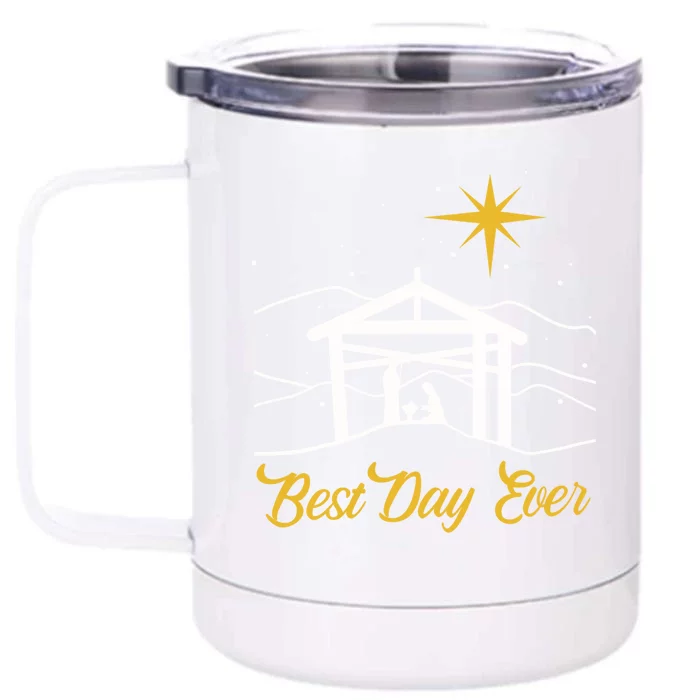 True Story Christmas Jesus Nativity Gift Christian Gift Cool Gift Front & Back 12oz Stainless Steel Tumbler Cup