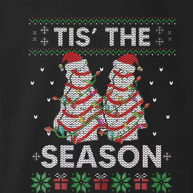 The Season Christmas Tree Cakes Debbie Becky Xmas Pyjama Toddler Hoodie