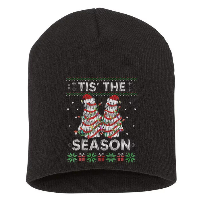 The Season Christmas Tree Cakes Debbie Becky Xmas Pyjama Short Acrylic Beanie