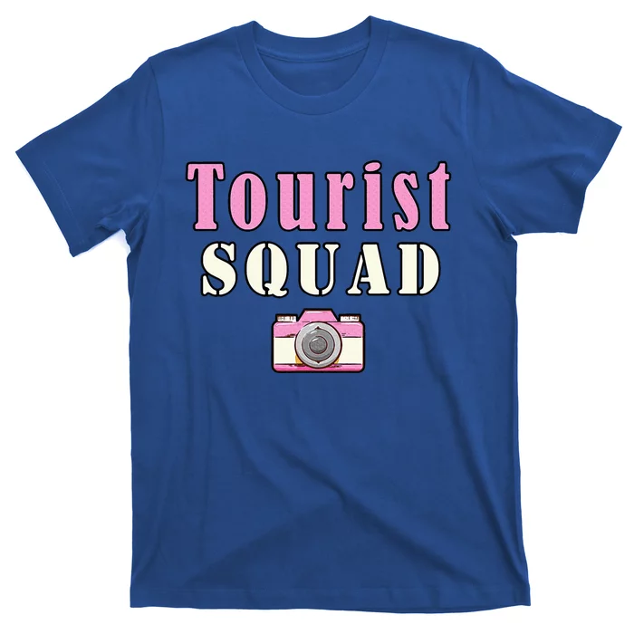 Tourist Squad Camera Girl Souvenir Vacation Travel Retro T-Shirt