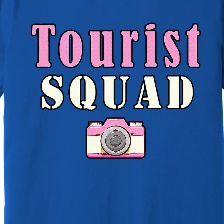 Tourist Squad Camera Girl Souvenir Vacation Travel Retro Premium T-Shirt