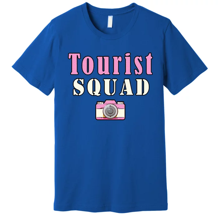 Tourist Squad Camera Girl Souvenir Vacation Travel Retro Premium T-Shirt