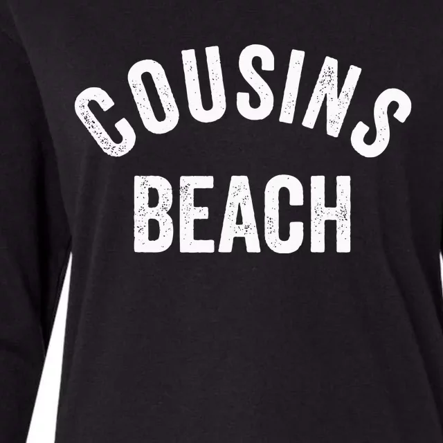 The Summer Cousins Beach I Turned Pretty College Letters Womens Cotton Relaxed Long Sleeve T-Shirt