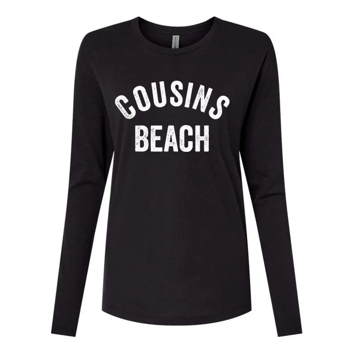 The Summer Cousins Beach I Turned Pretty College Letters Womens Cotton Relaxed Long Sleeve T-Shirt