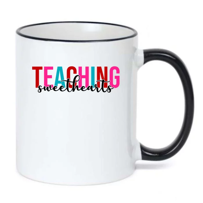 Teaching Sweethearts Colorful Teacher Black Color Changing Mug