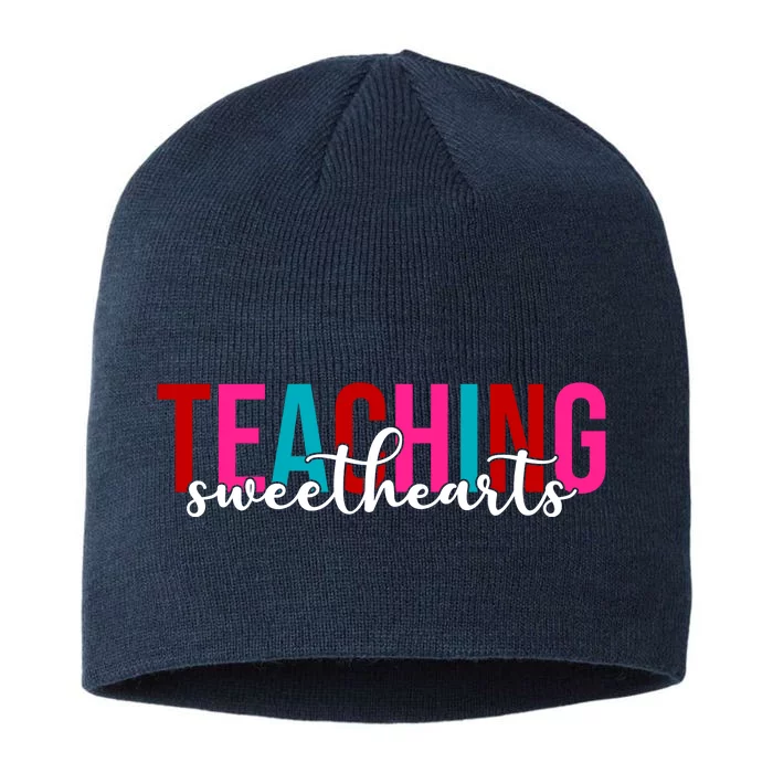 Teaching Sweethearts Colorful Teacher 8 1/2in Sustainable Knit Beanie