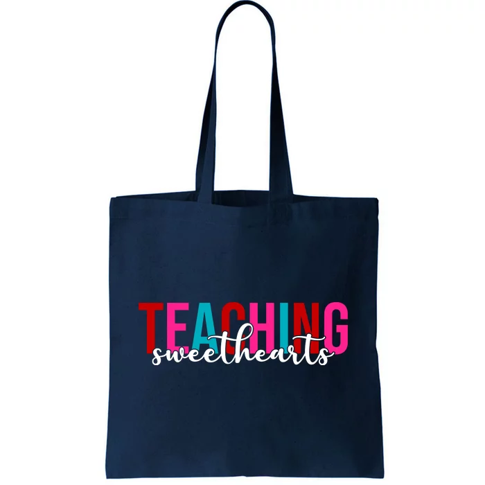 Teaching Sweethearts Colorful Teacher Tote Bag