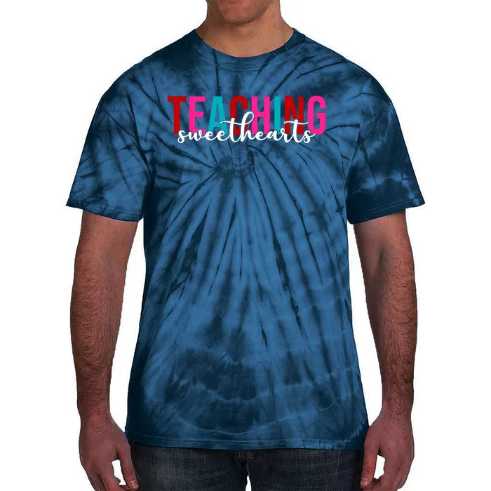 Teaching Sweethearts Colorful Teacher Tie-Dye T-Shirt