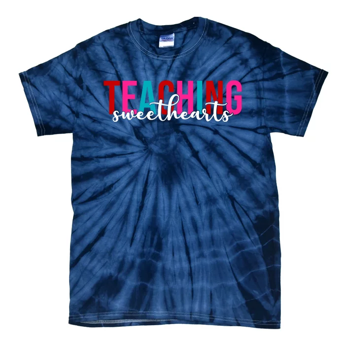 Teaching Sweethearts Colorful Teacher Tie-Dye T-Shirt