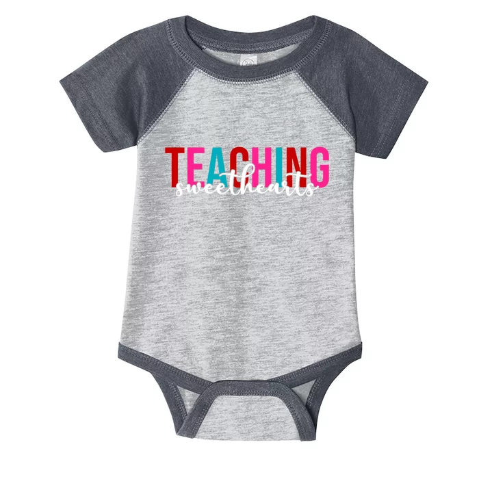 Teaching Sweethearts Colorful Teacher Infant Baby Jersey Bodysuit