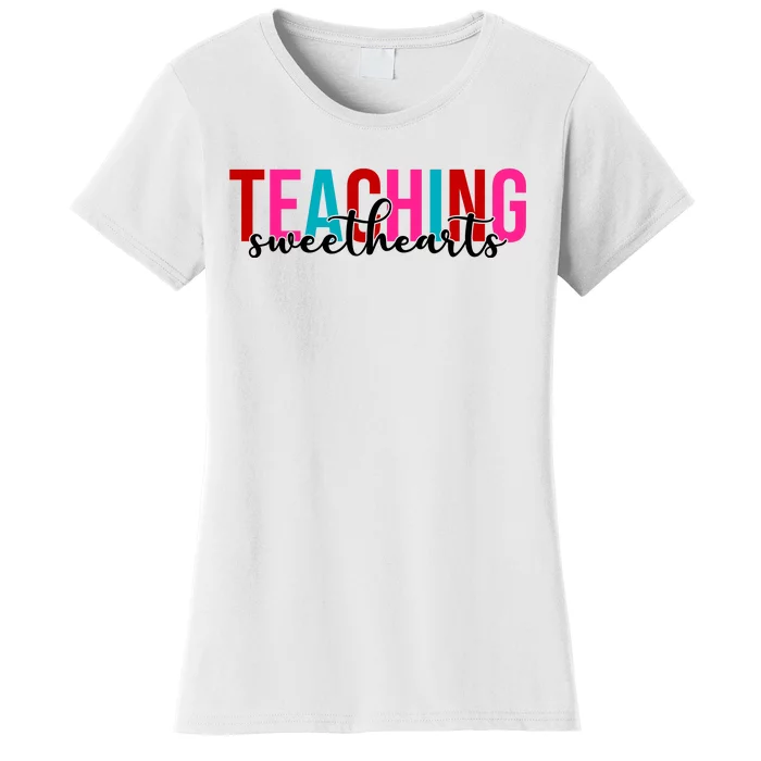 Teaching Sweethearts Colorful Teacher Women's T-Shirt