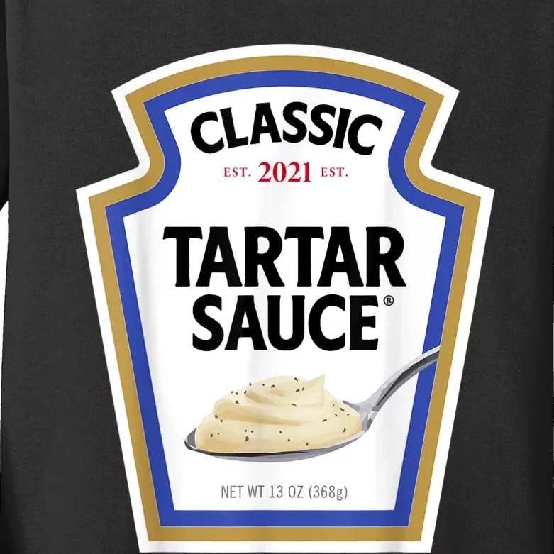 Tartar Sauce Condiment DIY Halloween Costume Matching Group Kids Long Sleeve Shirt