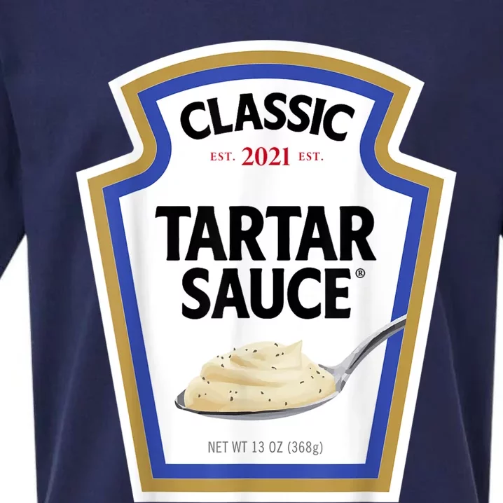 Tartar Sauce Condiment DIY Halloween Costume Matching Group Sueded Cloud Jersey T-Shirt