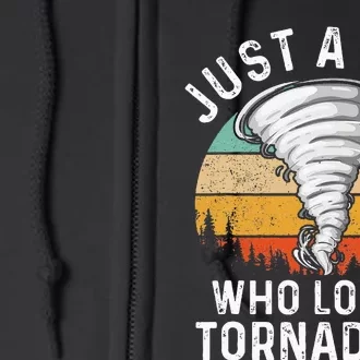 Tornado Storm Chasing Twister Hurricane Full Zip Hoodie