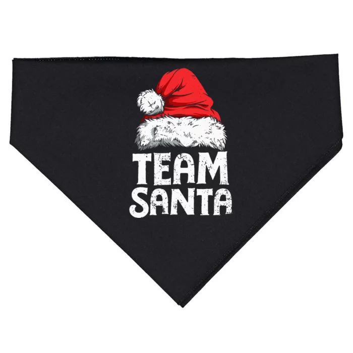 Team Santa Christmas Squad Family Matching Pajamas USA-Made Doggie Bandana