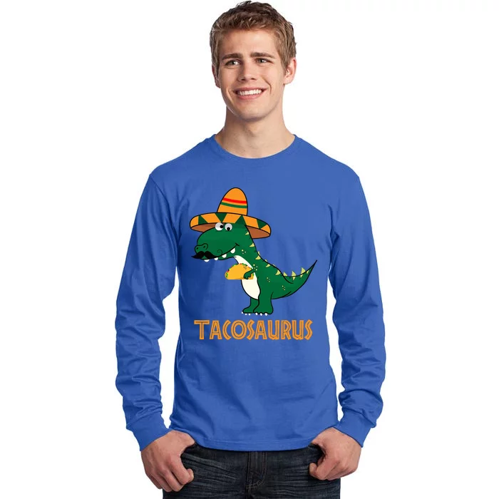 Taco Saurus Cinco De Mayo Dinosaur Tall Long Sleeve T-Shirt