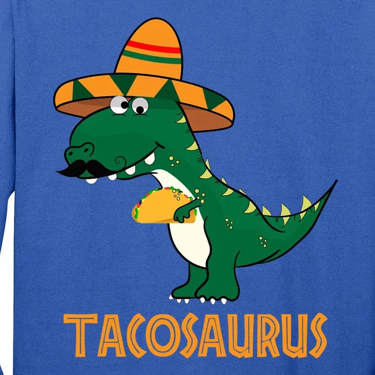 Taco Saurus Cinco De Mayo Dinosaur Tall Long Sleeve T-Shirt