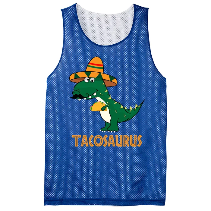 Taco Saurus Cinco De Mayo Dinosaur Mesh Reversible Basketball Jersey Tank