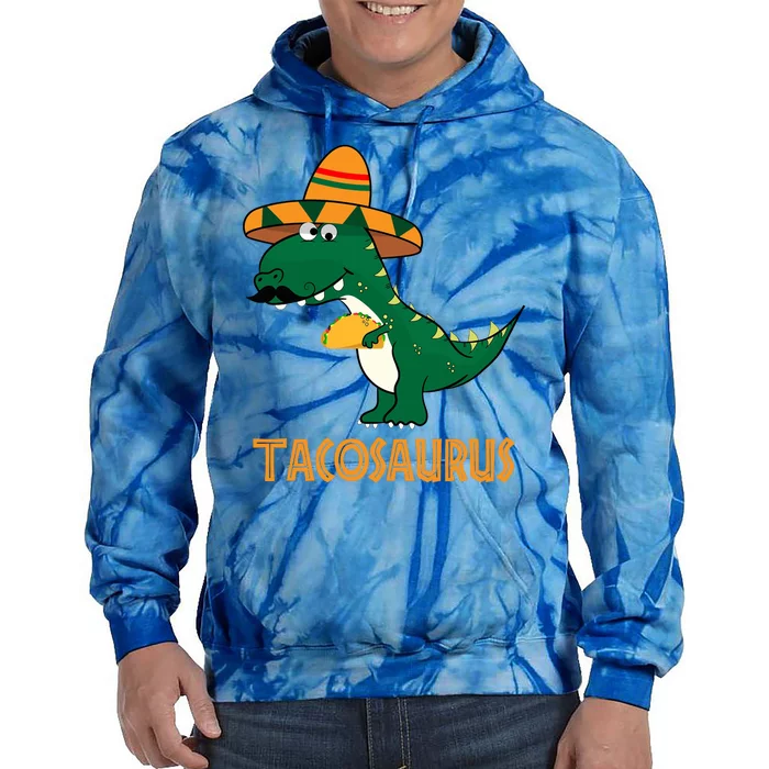 Taco Saurus Cinco De Mayo Dinosaur Tie Dye Hoodie