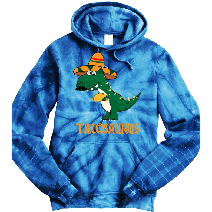 Taco Saurus Cinco De Mayo Dinosaur Tie Dye Hoodie