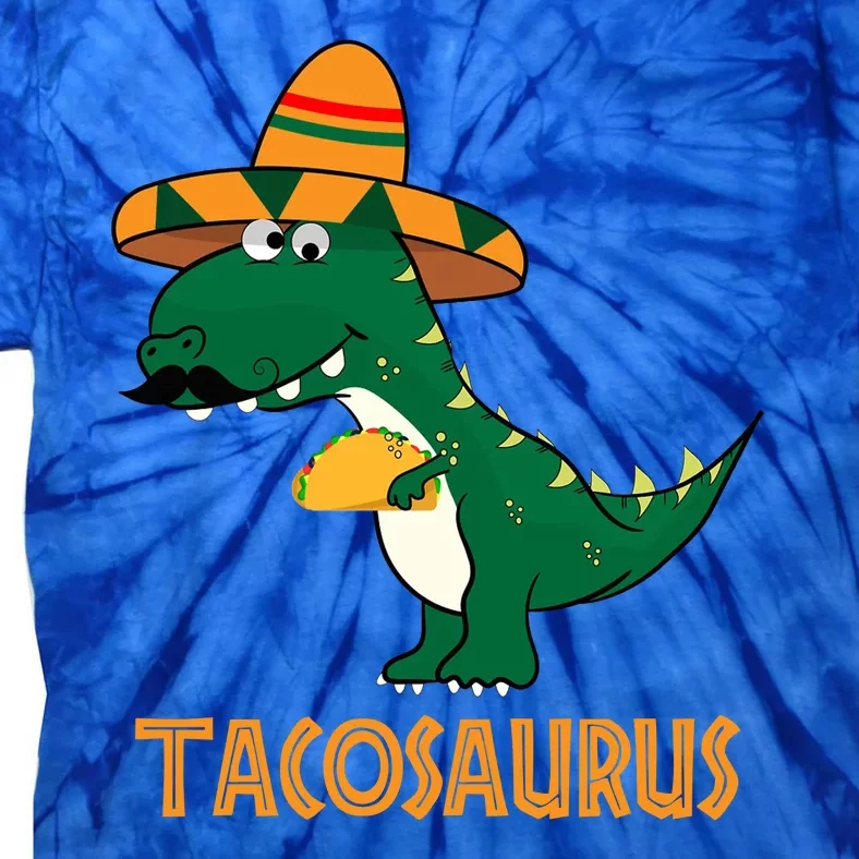 Taco Saurus Cinco De Mayo Dinosaur Tie-Dye T-Shirt