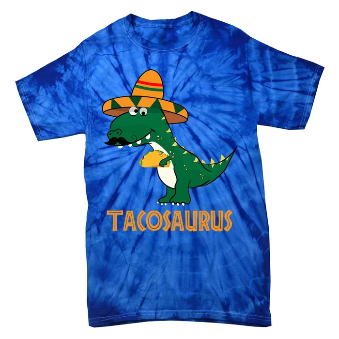 Taco Saurus Cinco De Mayo Dinosaur Tie-Dye T-Shirt