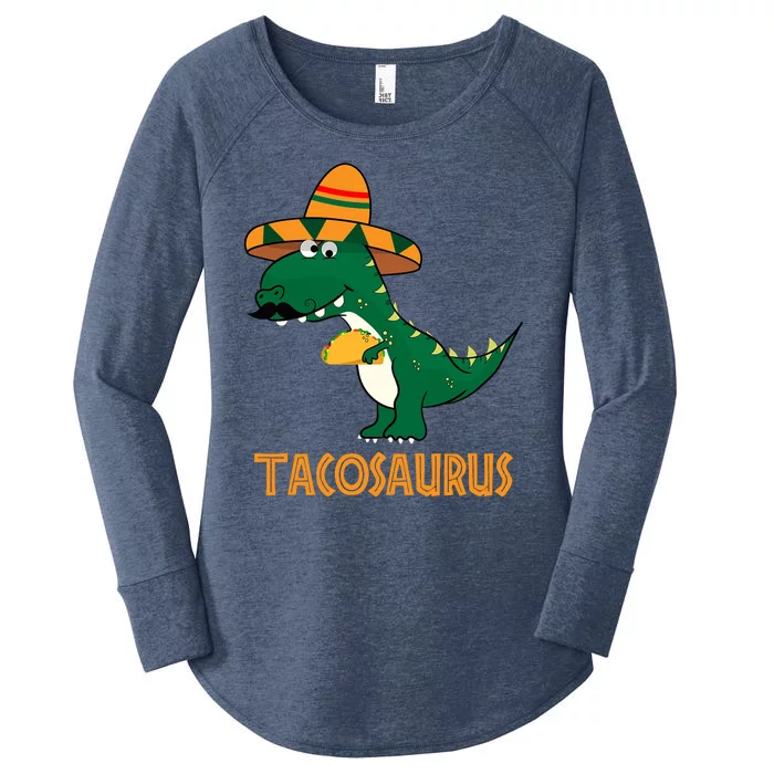 Taco Saurus Cinco De Mayo Dinosaur Women's Perfect Tri Tunic Long Sleeve Shirt