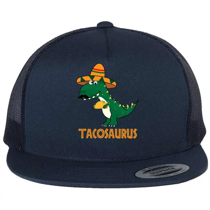 Taco Saurus Cinco De Mayo Dinosaur Flat Bill Trucker Hat