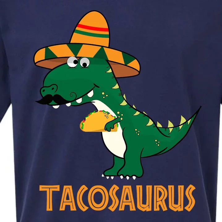 Taco Saurus Cinco De Mayo Dinosaur Sueded Cloud Jersey T-Shirt