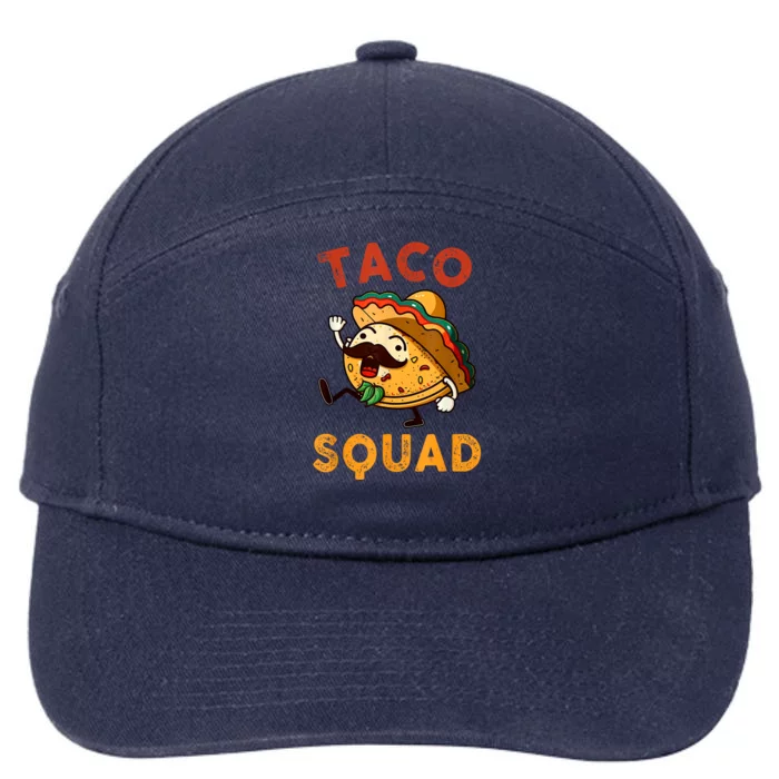 Taco Squad Cinco De Mayo Happy Fiesta Party 7-Panel Snapback Hat