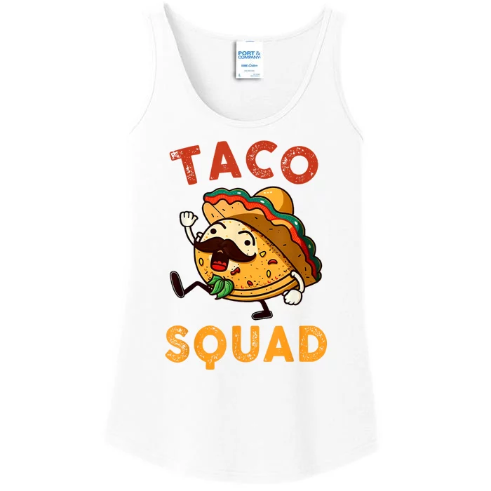 Taco Squad Cinco De Mayo Happy Fiesta Party Ladies Essential Tank