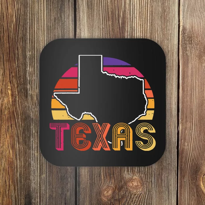 Texas State Country Retro Vintage Coaster