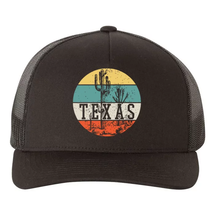 Texas State Country Retro Vintage Yupoong Adult 5-Panel Trucker Hat