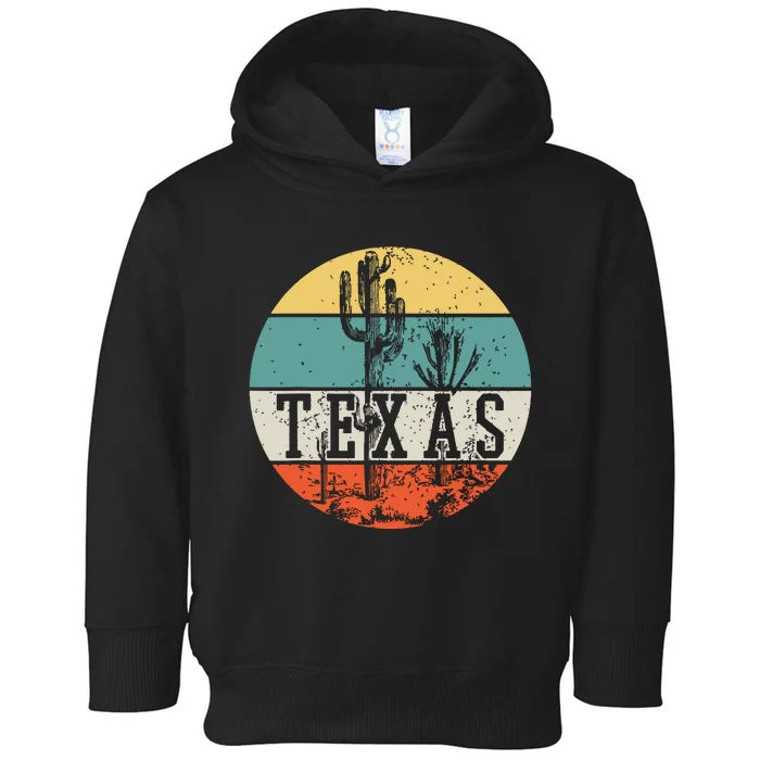 Texas State Country Retro Vintage Toddler Hoodie