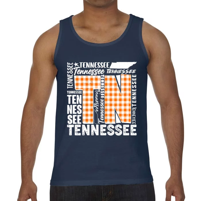 Tennessee State College Sports Fan Word Text Art Comfort Colors® Tank Top