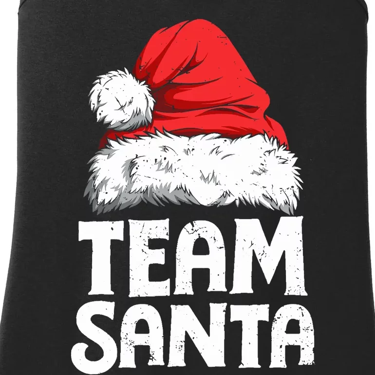 Team Santa Christmas Squad Family Matching Pajamas Boy Ladies Essential Tank