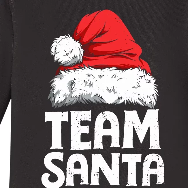 Team Santa Christmas Squad Family Matching Pajamas Boy Baby Long Sleeve Bodysuit