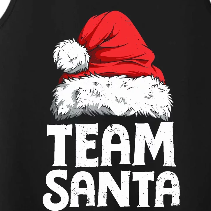 Team Santa Christmas Squad Family Matching Pajamas Boy Performance Tank