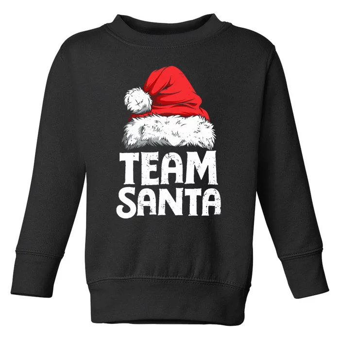 Team Santa Christmas Squad Family Matching Pajamas Boy Toddler Sweatshirt