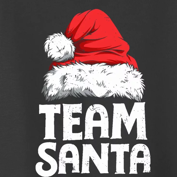 Team Santa Christmas Squad Family Matching Pajamas Boy Toddler T-Shirt