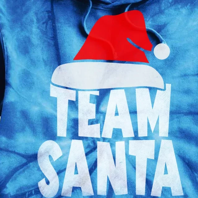 Team Santa Christmas Squad Family Matching Pajamas Tie Dye Hoodie