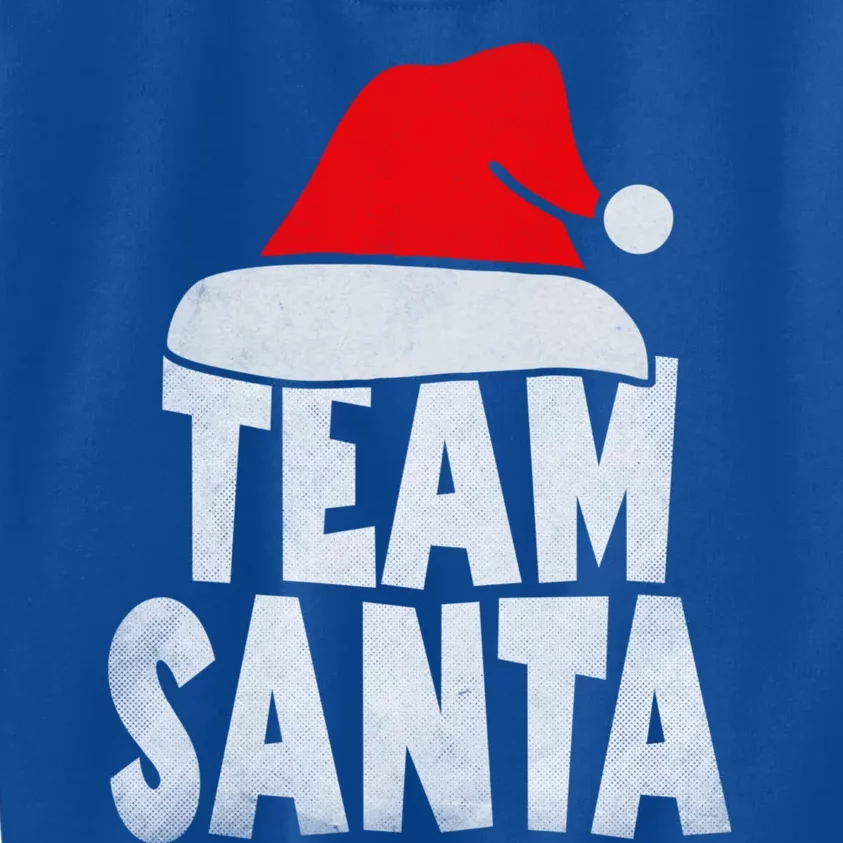 Team Santa Christmas Squad Family Matching Pajamas Kids Sweatshirt