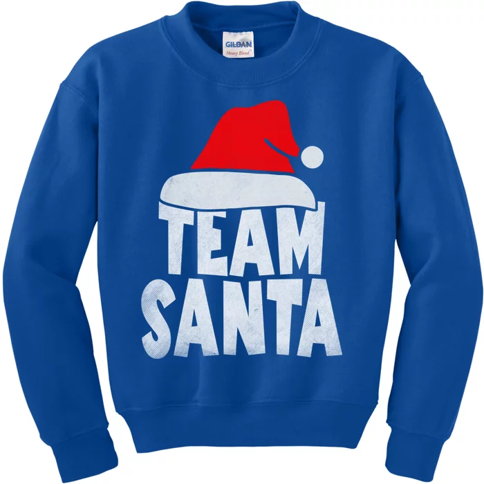 Team Santa Christmas Squad Family Matching Pajamas Kids Sweatshirt